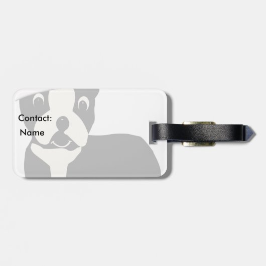 Étiquette À Bagage Père Noël Boston (Dos horizontal)