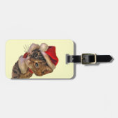 Étiquette À Bagage Père Noël Kitty (Devant horizontal)