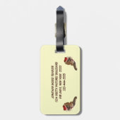 Étiquette À Bagage Père Noël Kitty (Dos Vertical)