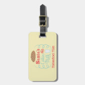 Étiquette À Bagage Père Noël Lait et biscuits Mère d'école familiale (Devant Vertical)