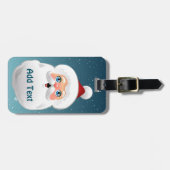 Étiquette À Bagage Père Noël mignon (Devant horizontal)