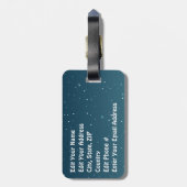 Étiquette À Bagage Père Noël mignon (Dos Vertical)