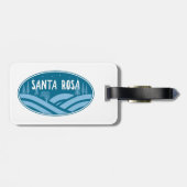 Étiquette À Bagage Père Noël Rosa California Extérieur (Dos horizontal)