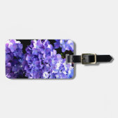 Étiquette À Bagage Périwinkel hydrangeas fleurs violettes fleurs bleu (Devant horizontal)