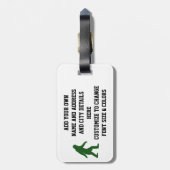 Étiquette À Bagage Permis de chasse de squatch (Dos Vertical)