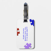 Étiquette À Bagage Perplexe (Dos Vertical)