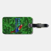 Étiquette À Bagage Perroquet de temps d'île (Dos horizontal)