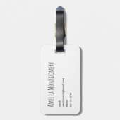 Étiquette À Bagage Perroquet vert - Bébé mignon oiseau (Dos Vertical)