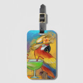 Étiquette À Bagage Perroquets (Devant Vertical)