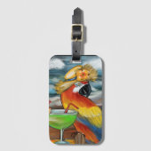 Étiquette À Bagage Perroquets (Devant Vertical)