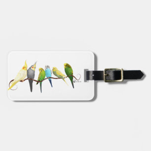 Étiquette À Bagage Perruches et Cockatiels !