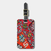 Étiquette À Bagage Perse orientale, Motif turc, Moquette (Devant Vertical)