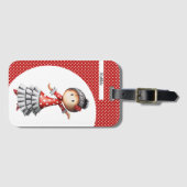 Étiquette À Bagage Personalisé Sevillana Flamenco Danseuse Espagnol (Devant Horizontal)