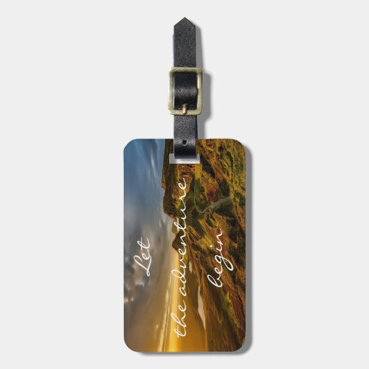 Étiquette À Bagage Personalized|| adventure|| Ecosse (Devant Vertical)