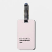 Étiquette À Bagage Personalized Custom Luggage Tag (Dos Vertical)