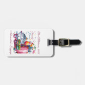 Étiquette À Bagage Personalized Family Cruise Name Year (Devant horizontal)