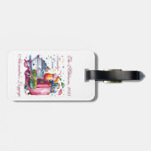 Étiquette À Bagage Personalized Family Cruise Name Year (Dos horizontal)