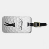 Étiquette À Bagage Personalized Golfer Name Golf-Ball  (Devant horizontal)