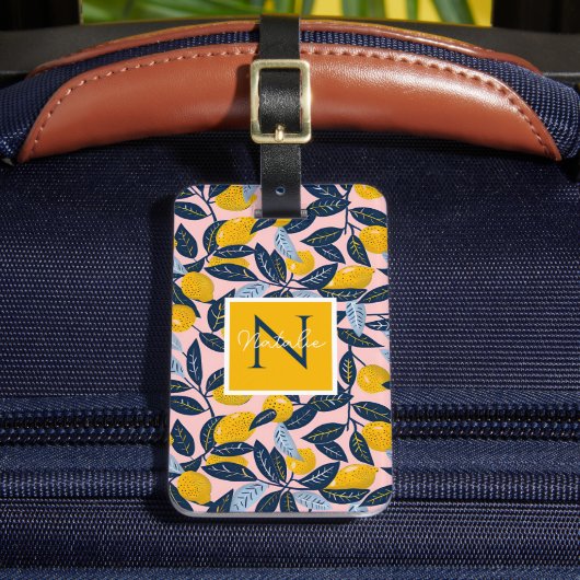 Étiquette À Bagage Personalized Lemon Luggage Tag (Insitu Rectoal 2)