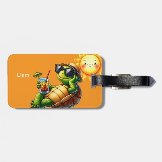 Étiquette À Bagage Personalized name (Dos horizontal)