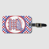 Étiquette À Bagage Personalized USA 250–Patriotic Retro Marquee (Devant Horizontal)