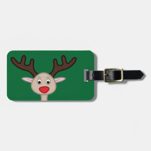 Étiquette À Bagage Personnage de dessin animé Reindeer