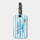 Étiquette À Bagage personnalisation de la balise bagage de constructi (Dos Vertical)