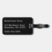 Étiquette À Bagage Personnalisation du Tartan de Black Watch (Dos horizontal)