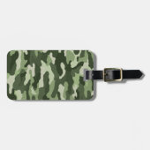 Étiquette À Bagage Personnalisation verte (Devant horizontal)