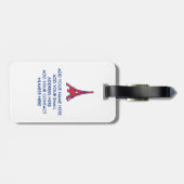 Étiquette À Bagage Personnalisé ADDICTÉ À PARIS (Dos horizontal)