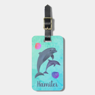 Étiquette À Bagage Personnalisé Dolphin