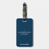 Étiquette À Bagage Personnalisé Hillebrand 5 Blue 999 (Dos Vertical)