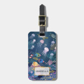 Étiquette À Bagage Personnalisé | Marine Life (Devant Vertical)