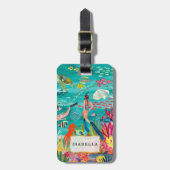 Étiquette À Bagage Personnalisé | Marine Life (Devant Vertical)