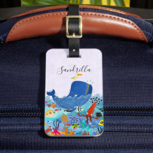Étiquette À Bagage Personnalisé Marine Life