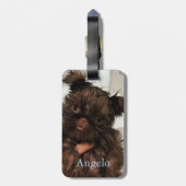 Étiquette À Bagage Personnalisé Nouveau Chien Chien 2 Chien Chien 2 (Dos Vertical)