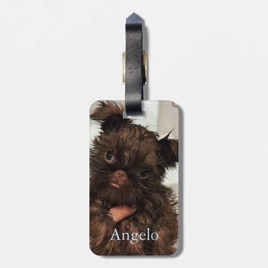 Étiquette À Bagage Personnalisé Nouveau Chien Chien 2 Chien Chien 2 (Dos Vertical)