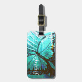 Étiquette À Bagage Personnalisé par le nom Beau papillon Bagage T (Devant Vertical)