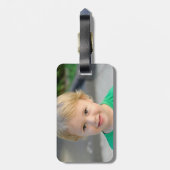 Étiquette À Bagage Personnalisé Personnalisé 2 Photo double face (Dos Vertical)