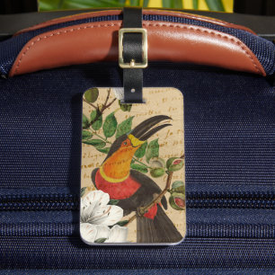 Étiquette À Bagage Personnalisé Toucan Tropical
