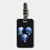 Étiquette À Bagage Personnalisé Voir Écouter Parler Pas de crâne mal  (Devant Vertical)