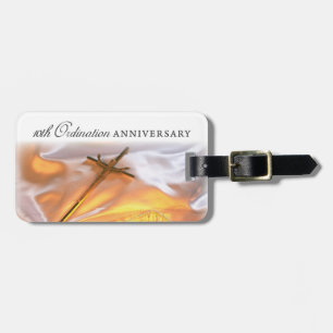 Étiquette À Bagage Personnaliser, 10e anniversaire d'ordination, Croi