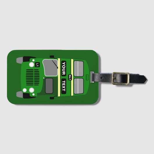 Étiquette À Bagage Personnaliser bus à impériale de Liverpool des ann (Devant Horizontal)