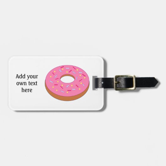 Étiquette À Bagage Personnaliser de ce graphique en anneau à noix de (Devant horizontal)