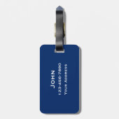 Étiquette À Bagage Personnaliser du drapeau américain (Dos Vertical)