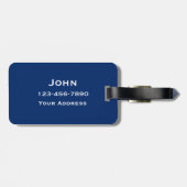 Étiquette À Bagage Personnaliser du drapeau américain (Dos horizontal)