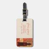 Étiquette À Bagage Personnaliser, Félicitations RCIA, catholique, rou (Devant Vertical)