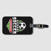 Étiquette À Bagage Personnaliser Football AJOUTER TEXTE Varsity Team  (Devant Horizontal)