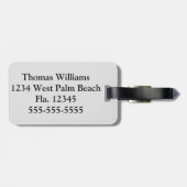 Étiquette À Bagage Personnaliser l'avion (Dos horizontal)