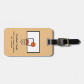 Étiquette À Bagage Personnaliser le plateau de basket (Devant horizontal)